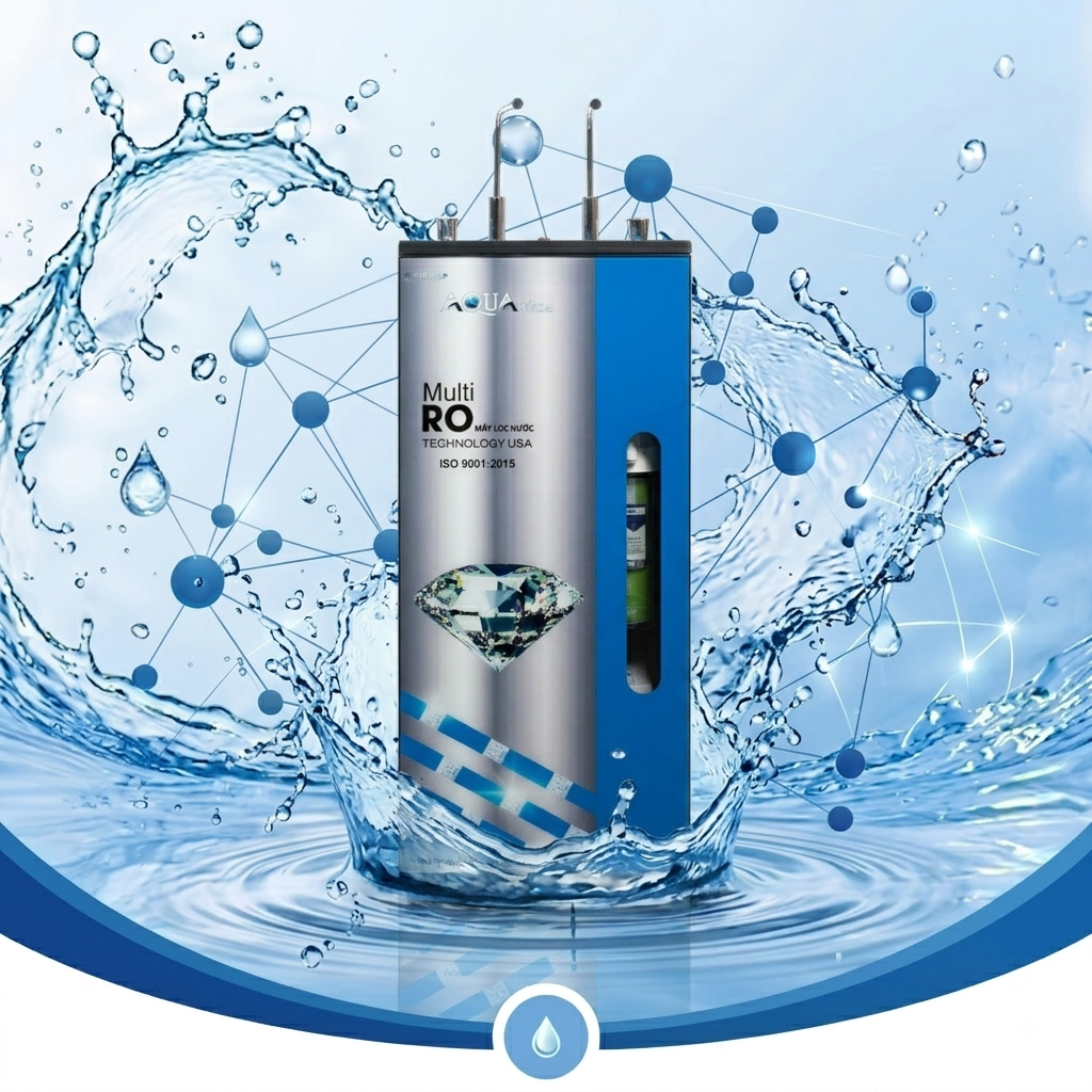 Máy lọc nước Aqua Plus Multi RO 2 vòi 10 cấp – Lọc RO