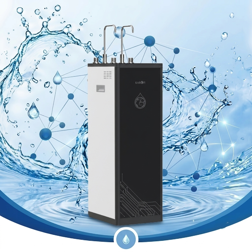 Máy lọc nước nóng lạnh Karofi KAD-D66 11 lõi Smax